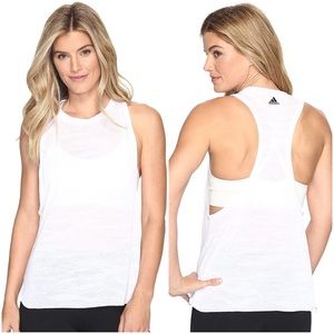 ADIDAS basic White Tank Top - medium with tags